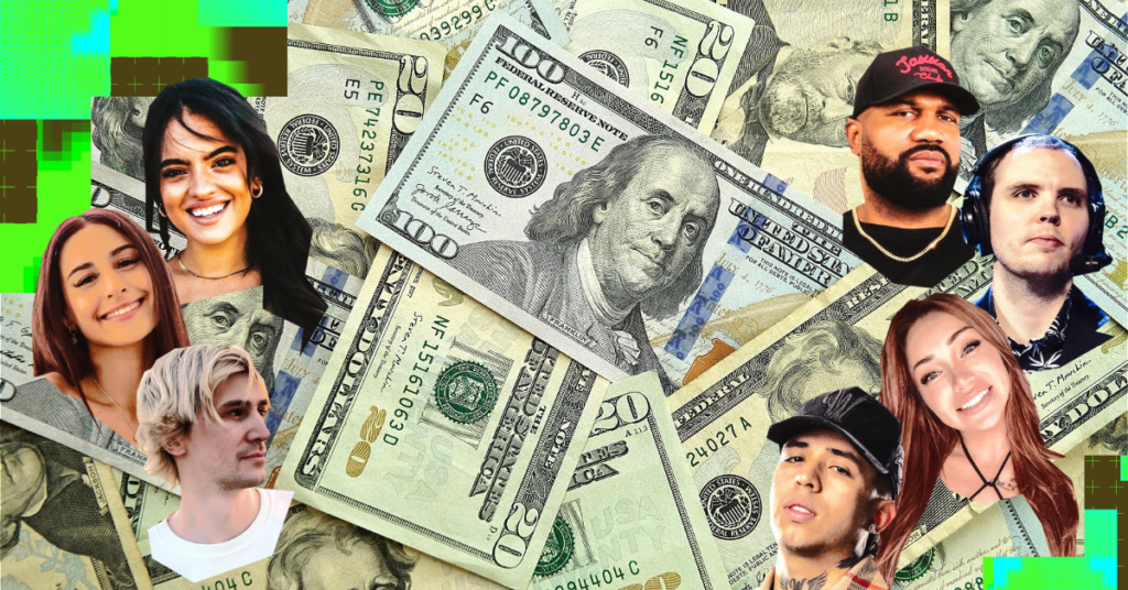 Illustration representing Kick streamer payouts and earnings